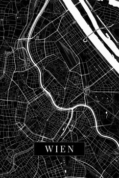 Canvas-taulu Wien black