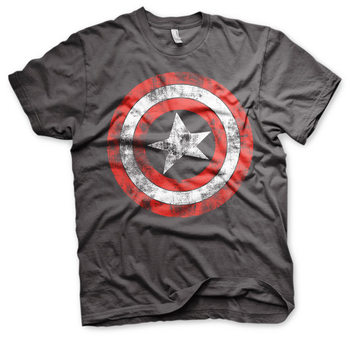 T-paita Captain America - Distressed Shield