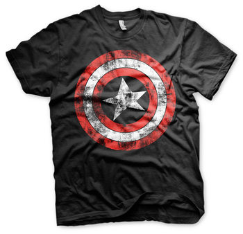 T-paita Captain America - Distressed Shield