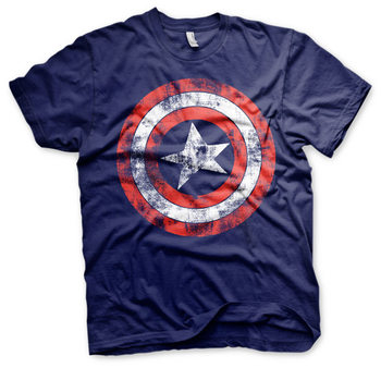 T-paita Captain America - Distressed Shield