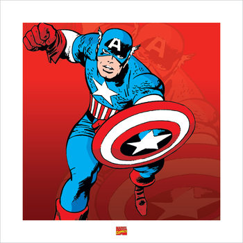 Art Print Captain America - Marvel Comics