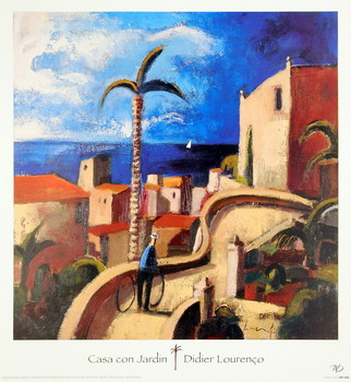 Art Print Casa con Jardin