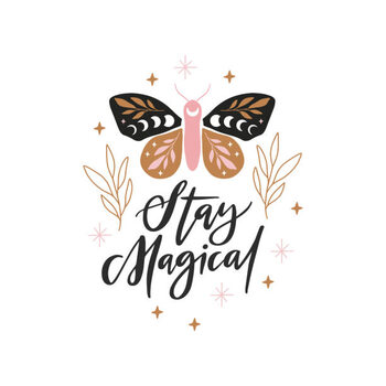 Αυτοκόλλητο Celestial butterfly vector illustration.