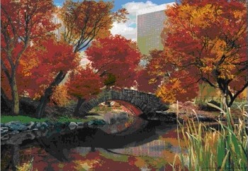 3D Αφίσα Central park - seasons