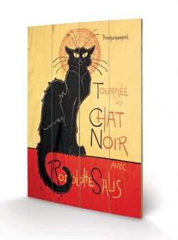 Ξύλινη τέχνη Chat Noir