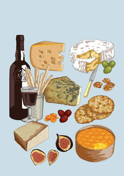 Quadro em tela Cheese Board