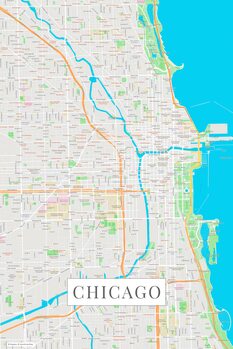 Принти на полотні Chicago color