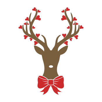Наклейка Christmas deer