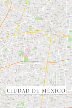 Принти на полотні Ciudad de México color