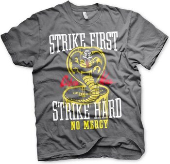 T-paita Cobra Kai - Strike First - Strike Hard - No Mercy
