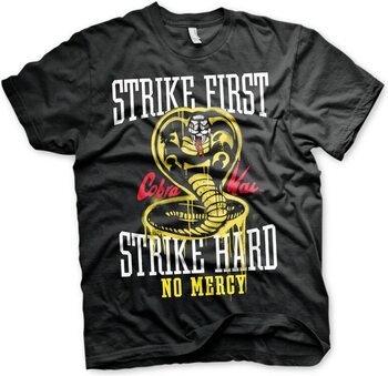 T-paita Cobra Kai - Strike First - Strike Hard - No Mercy