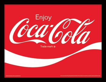 Κορνιζαρισμένη αφίσα Coca-Cola - Logo