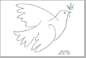 Art Print Colombe bleu