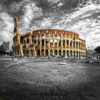 Γυάλινη τέχνη Colosseum - b&w