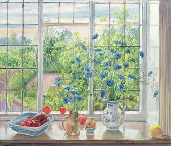 Принти на полотні Cornflowers and Kitchen Garden