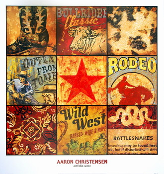 Art Print Cowboy College