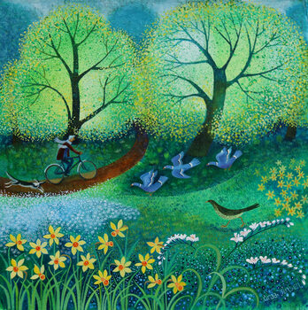 Принти на полотні Cycling through the park, 2021