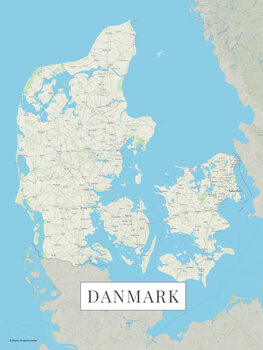Sticker Danmark color