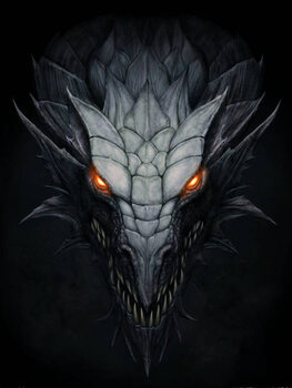 Футболка Dark dragon in stone background
