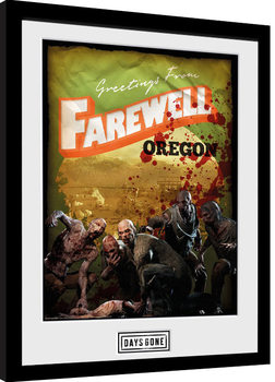 Framed poster Days Gone - Greetings From Farewell