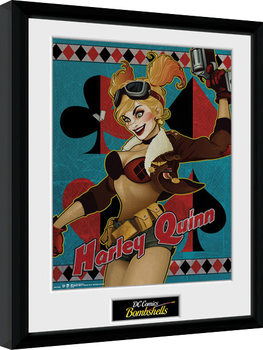 Framed Poster DC Comics - Harley Quinn Bombshells