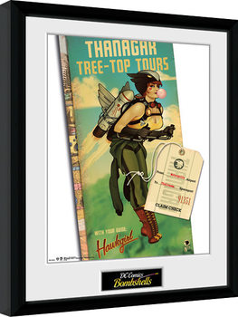 Κορνιζαρισμένη αφίσα DC Comics - Hawkgirl Bombshells