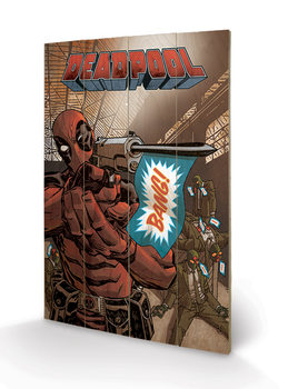 Ξύλινη τέχνη Deadpool - Bang