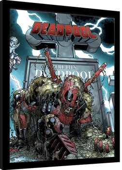 Framed poster Deadpool - Grave