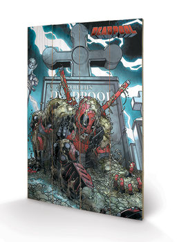 Ξύλινη τέχνη Deadpool - Grave