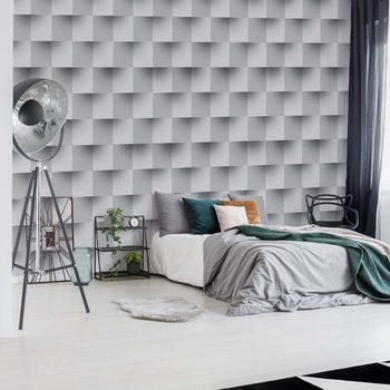 Papel de parede 3D Brick Illusion Pattern