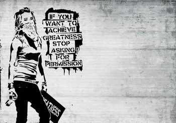 Papel de parede Banksy Graffiti
