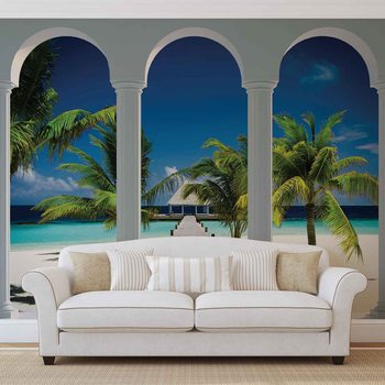 Papel de parede Beach Tropical Paradise Arches