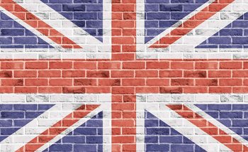 Papel de parede Brick Wall Union Jack