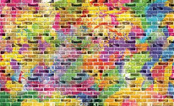 Papel de parede Bricks Multicolour