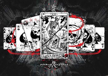 Papel de parede Cards Skull Tarot