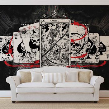 Papel de parede Cards Skull Tarot