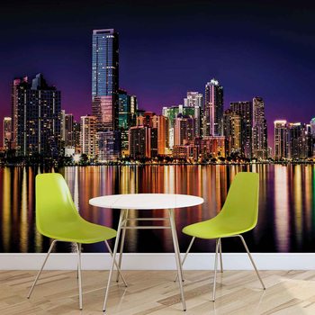 Papel de parede City New York Skyline Night
