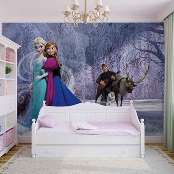 Papel de parede Disney Frozen Elsa Anna