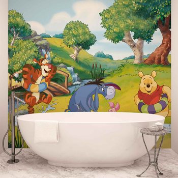 Papel de parede Disney Winnie Pooh Tigger Eeyore Piglet