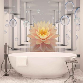 Papel de parede Flower Bubbles Pattern