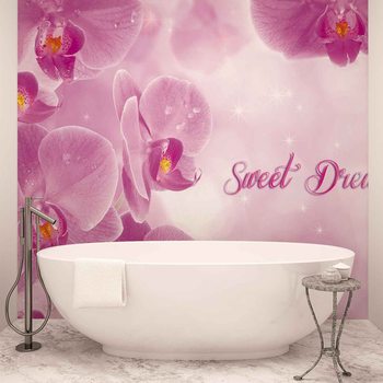 Papel de parede Flowers Orchids Pink