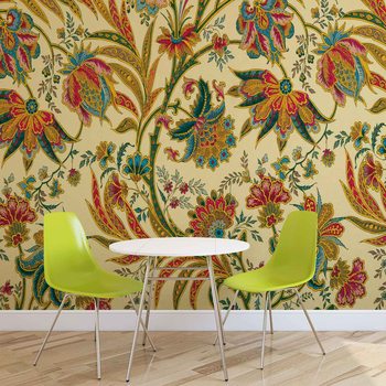 Papel de parede Flowers Plants Pattern Vintage