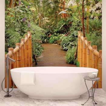 Papel de parede Forest Nature Path Bamboo