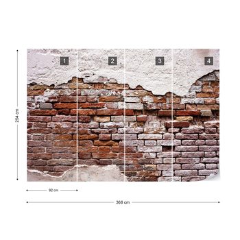 Papel de parede Grunge Brick Wall