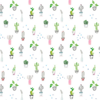 Papel de parede Houseplants and cacti