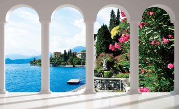 Papel de parede Lake Como Italy Arches
