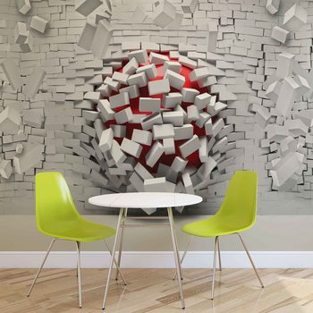 Papel de parede Modern Abstract Brick Wall