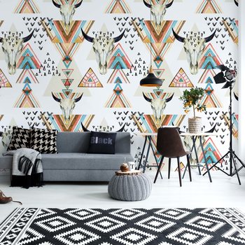Papel de parede Modern Boho Chic Pattern