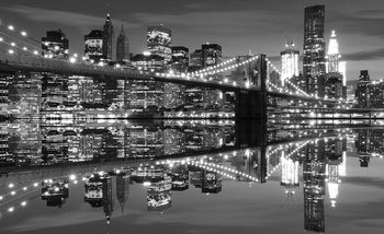 Papel de parede New York City Skyline Brooklyn Bridge