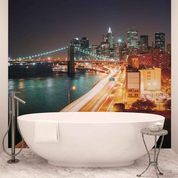 Papel de parede New York City Skyline Night